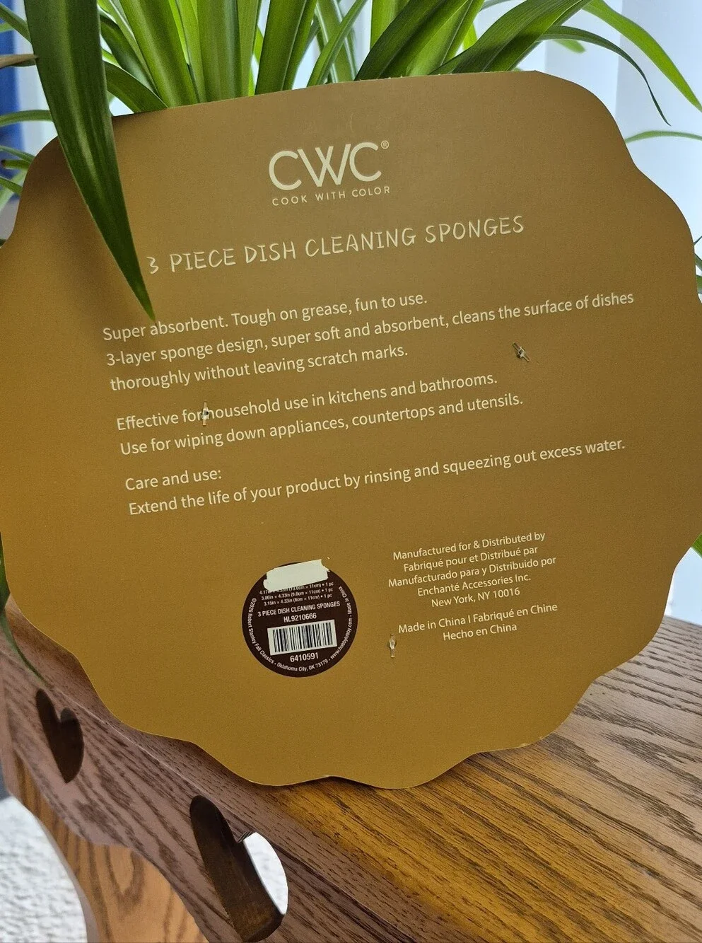 CWC Fall Apple Kitchen Dish Cleaning Sponges - 3pc. BRAND NEW WITH TAGS